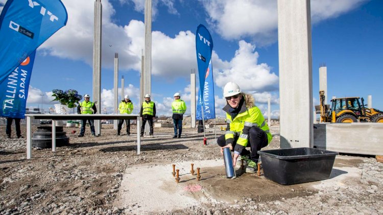 The cornerstone of Tallinn’s cruise terminal was laid