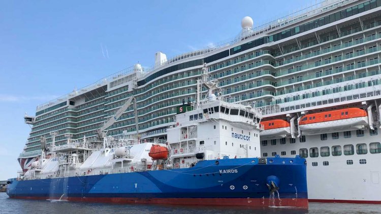 Nauticor conducts first STS LNG bunkering operation for the cruise ship Iona