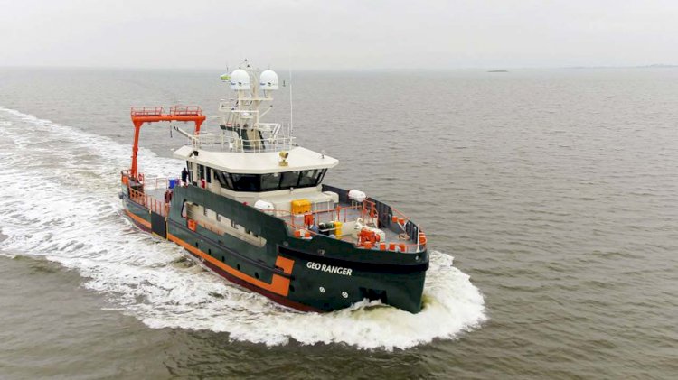 VIDEO: Sea trials hydrogrpahic survey vessel 'Geo Ranger'