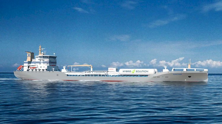 First hybrid LNG-fuelled tanker for Terntank under construction