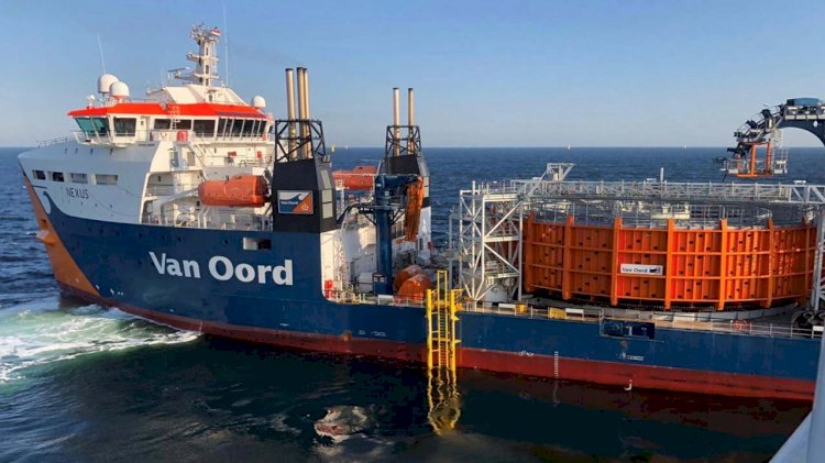 Ørsted and Van Oord installed all array cables of the Borssele I & II offshore wind farm