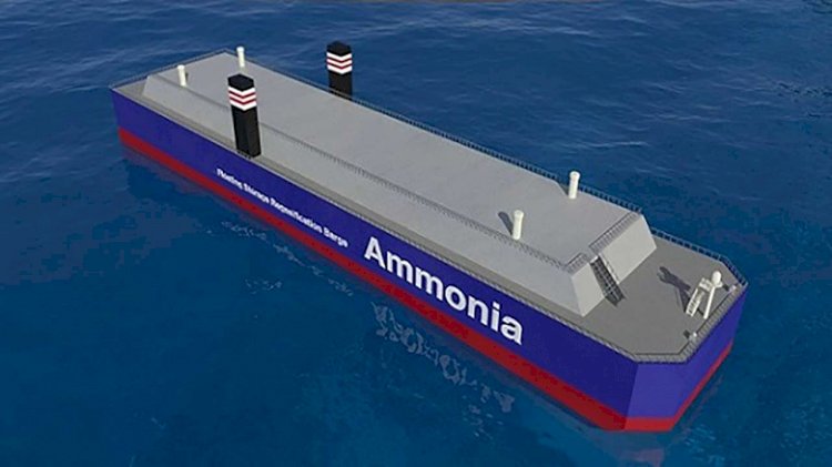 World's first effort to stably supply ammonia fuel to oceangoing vessels