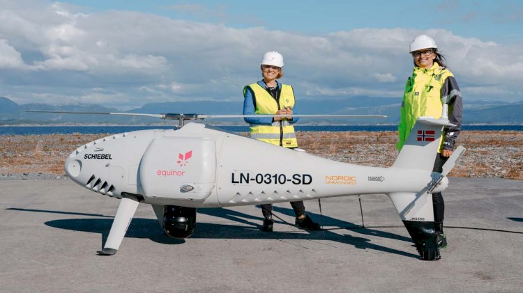 Equinor completes world’s first logistics operation with a drone to an offshore installation