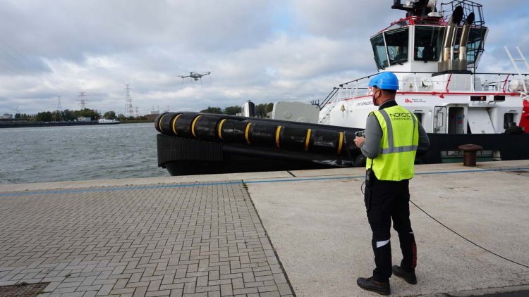Drones will be used to support control in the Antwerp port area