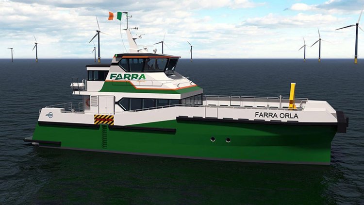 Ireland’s first catamaran wind farm service craft under construction