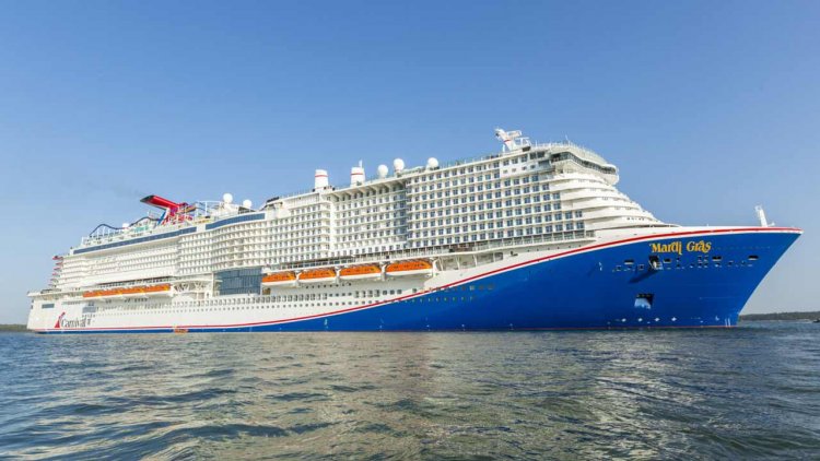 Cruise ship Mardi Gras delivered to Carnival Cruise Line from Meyer Turku shipyard