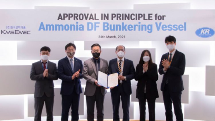KR grants AIP for first Korean 8K ammonia bunkering vessel