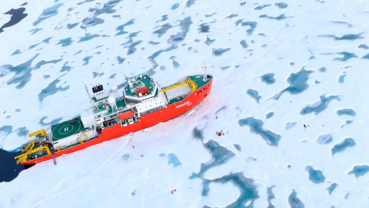 Icebreaker's cyclone encounter reveals faster sea ice decline