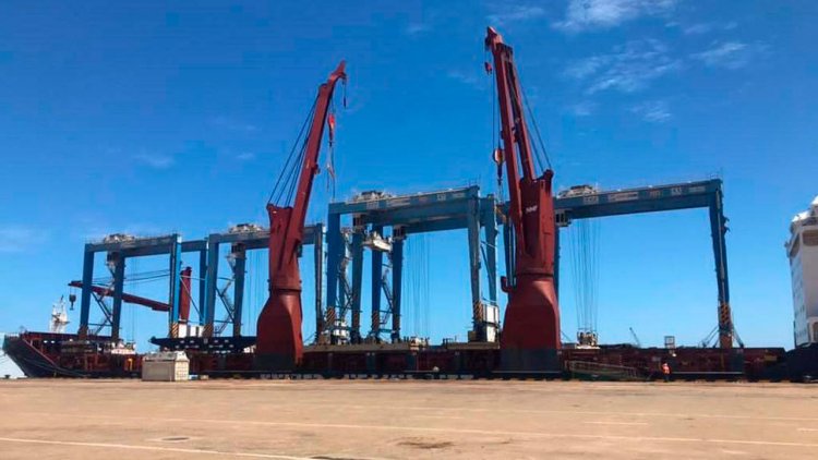 Five new yard gantries reinforce volume growth at the Port of Kribi