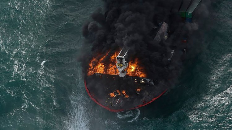 VIDEO: Chemical cargo ship sinks in one of Sri Lanka's worst-ever marine disasters