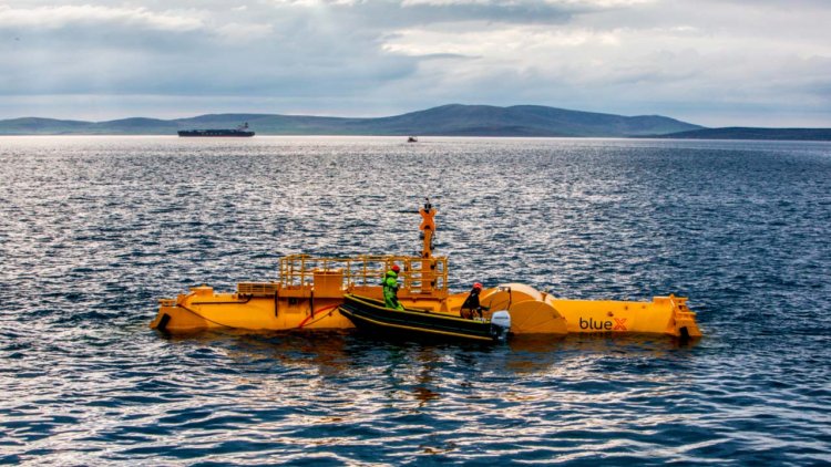 Mocean Energy Blue X wave machine starts sea trials at EMEC