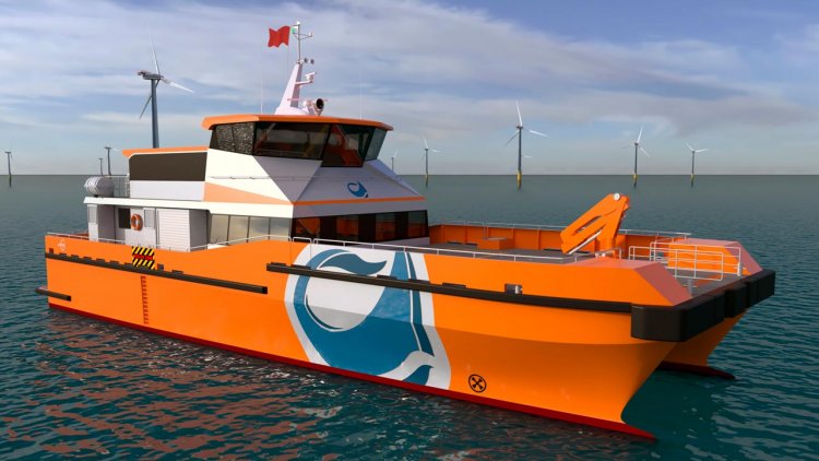 China’s first purpose-built catamaran CTV is under construction at AFAI