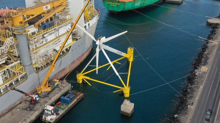 X1 Wind completes rotor assembly for pioneering ‘downwind’ floating platform