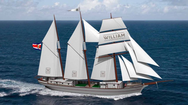 Café William invests in a zero-emission sailing cargo ship to transport its coffee beans