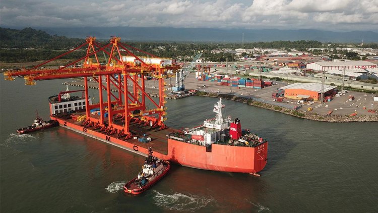 ICTSI delivers PNG’s first STS cranes