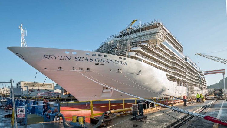 Seven Seas Grandeur floated out in Ancona