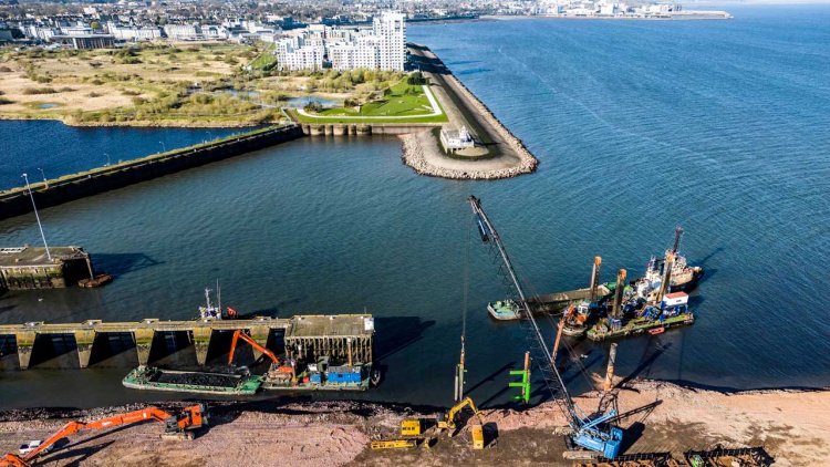 Work under way to create new riverside renewables berth at Port of Leith