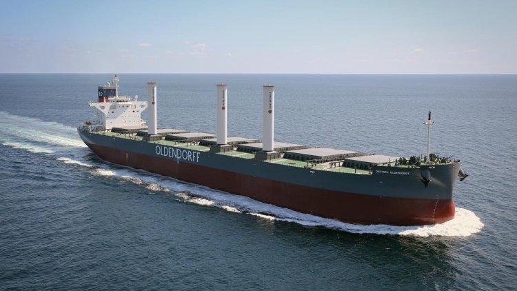 Oldendorff post-Panamax bulker to be equipped with Norsepower rotor sails