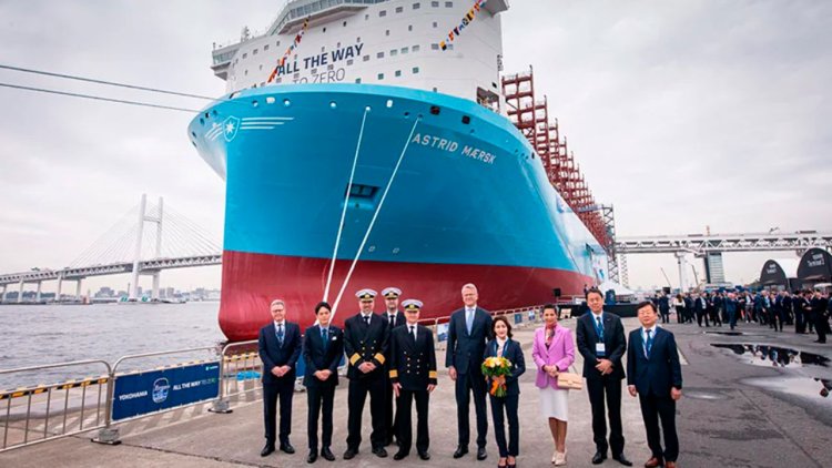 Maersk names second vessel of its large methanol-enabled fleet “Astrid Mærsk” in Japan