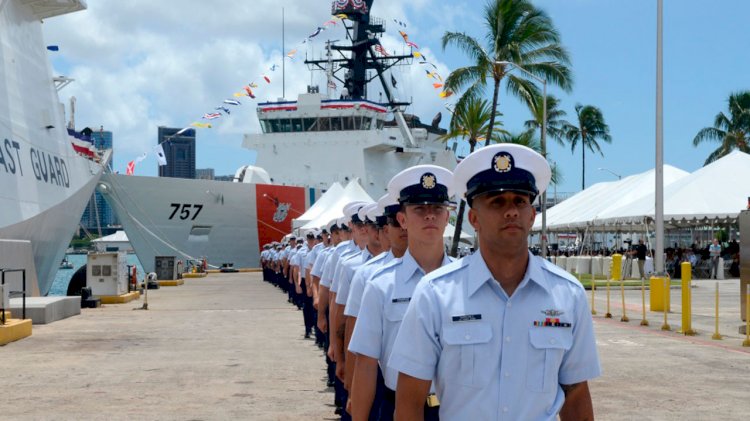 The U.S Coast Guard’s two national security cutters commissioned in Honolulu