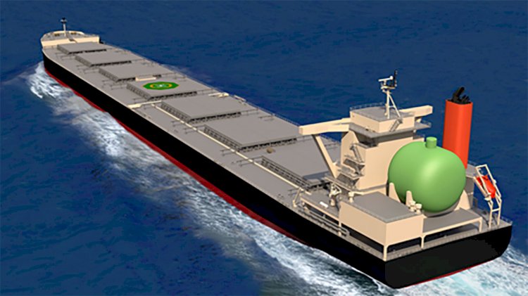 World’s first LNG-fueled large coal carrier