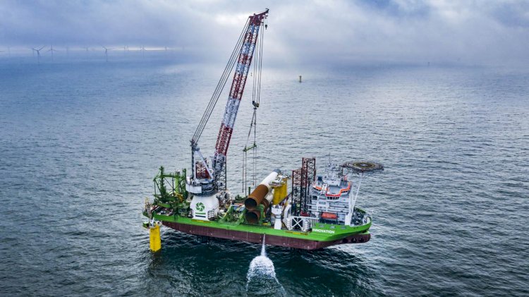 Foundation installation completed at Belgium’s largest offshore wind farm