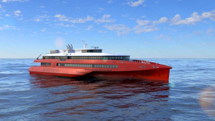 Austal introduces its new 83 metre trimaran ferry
